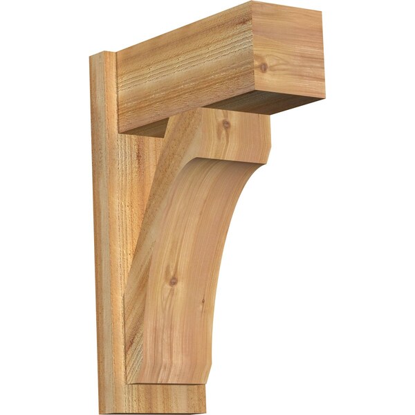 Ekena Millwork Legacy Block Rough Sawn Outlooker, Western Red Cedar, 8"W x 18"D x 26"H OUT08X18X26LEC05RWR - main